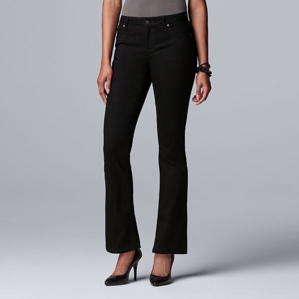 NWT Vera Wang 5 Pocket Slimming Dress Stretch Pants Large
